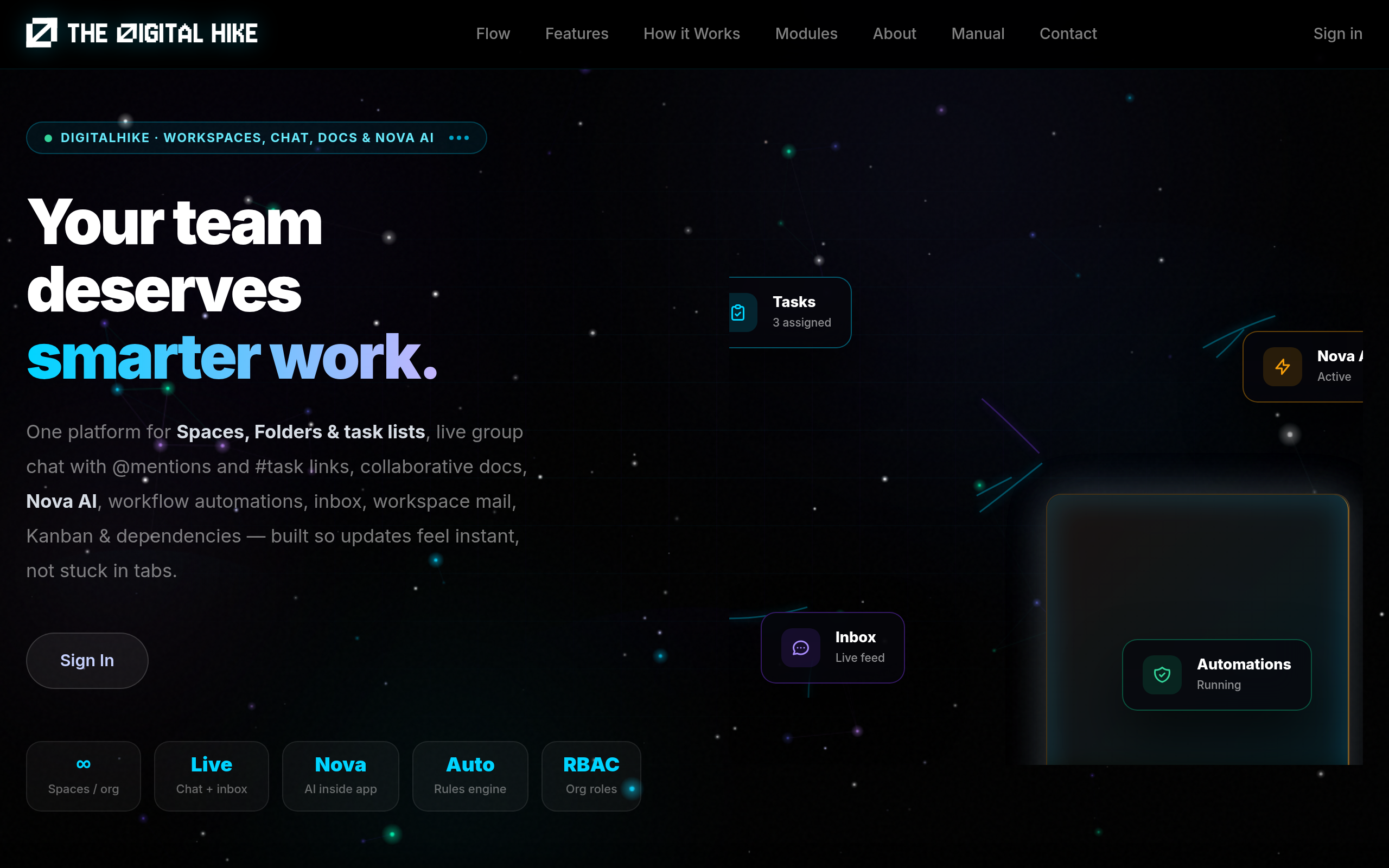 DigitalHike website preview