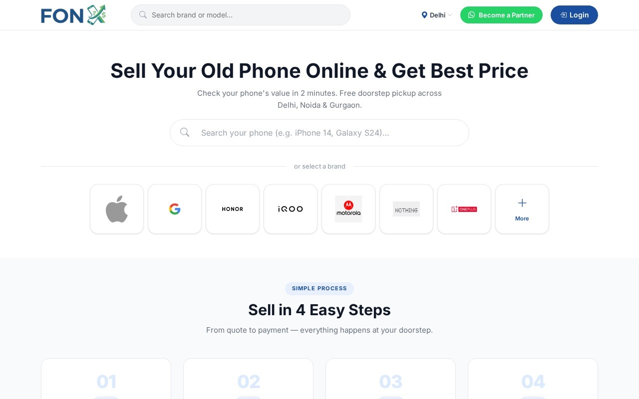 Fonx website preview